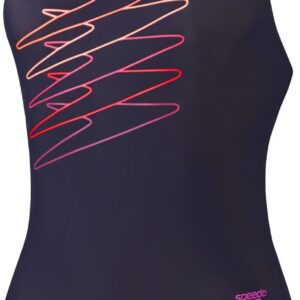 SPEEDO PLMT MDLT 1PC JF NVY/MULTI NAVY/MULTI