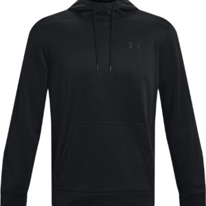 UNDER ARMOUR UA ARMOUR FLEECE HOODIE BLACK/WHITE-IRON GREY