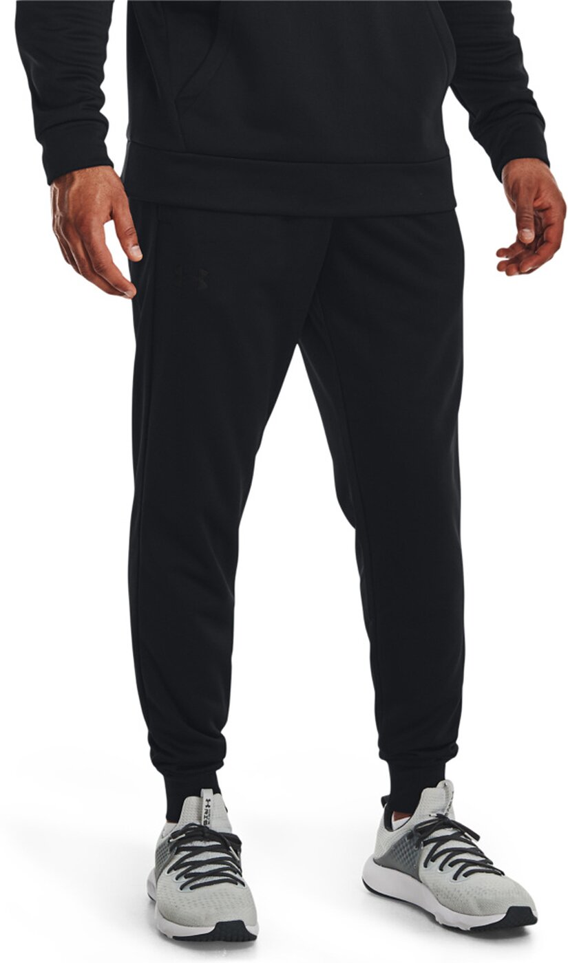 UNDER ARMOUR UA ARMOUR FLEECE JOGGERS BLACK/WHITE-IRON GREY – Bild 3