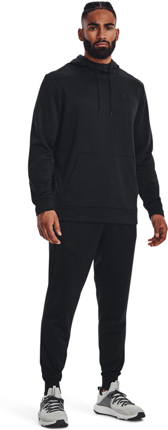 UNDER ARMOUR UA ARMOUR FLEECE JOGGERS BLACK/WHITE-IRON GREY – Bild 5