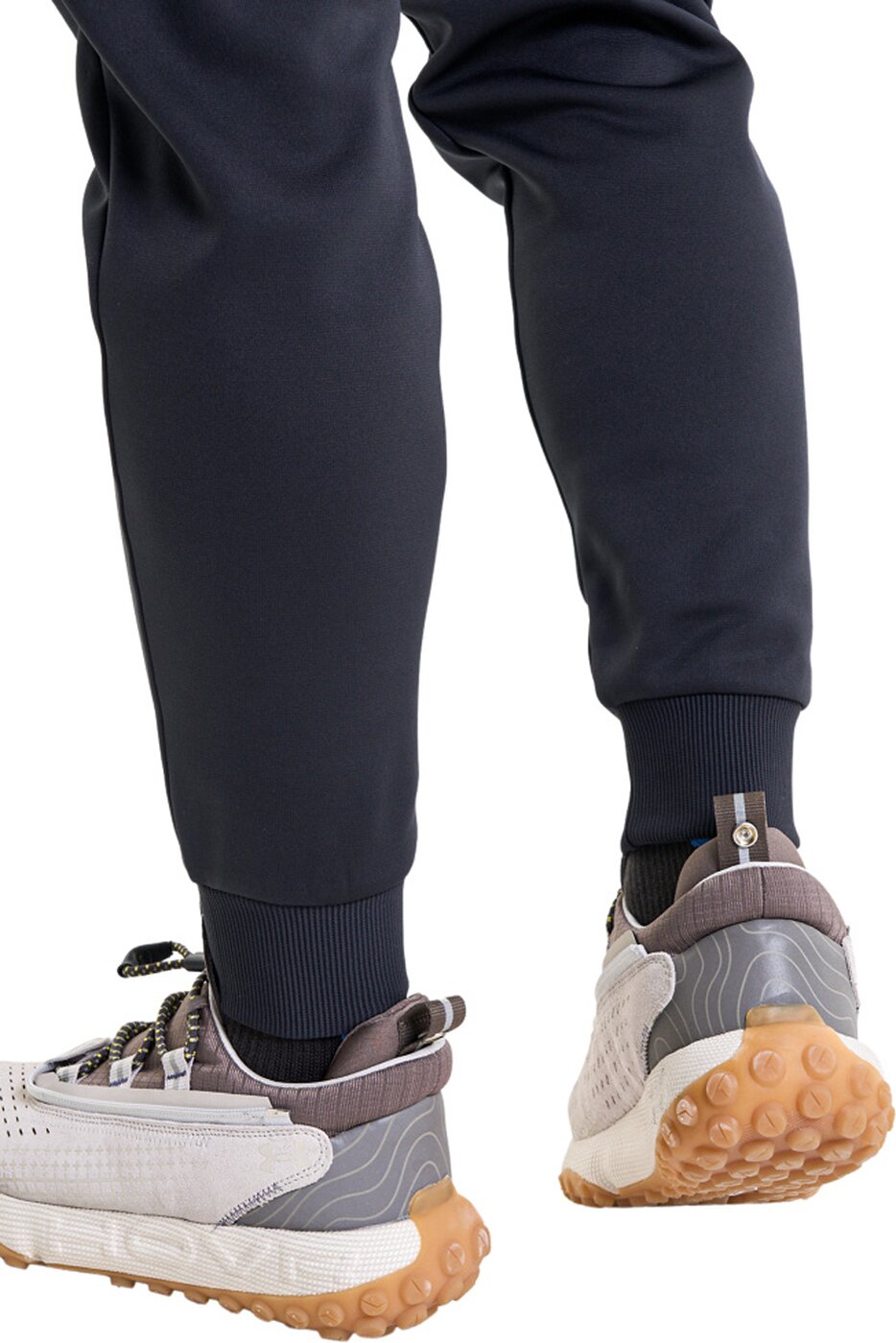 UNDER ARMOUR UA ARMOUR FLEECE JOGGERS BLACK/WHITE-IRON GREY – Bild 9