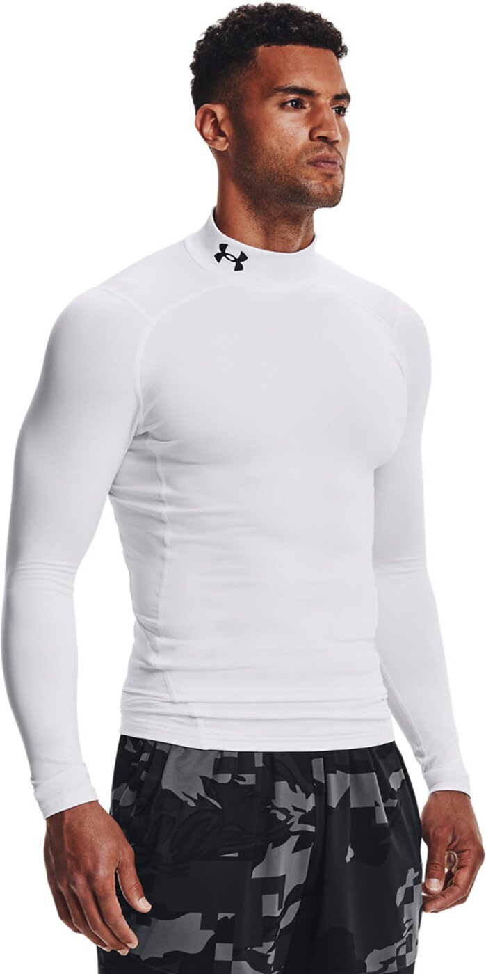 UNDER ARMOUR UA CG ARMOUR COMP MOCK WHITE/METALLIC SILVER – Bild 3