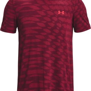 UNDER ARMOUR UA SEAMLESS RIPPLE SS LIGHT SOFT PINK/SHIMMER-WHITE