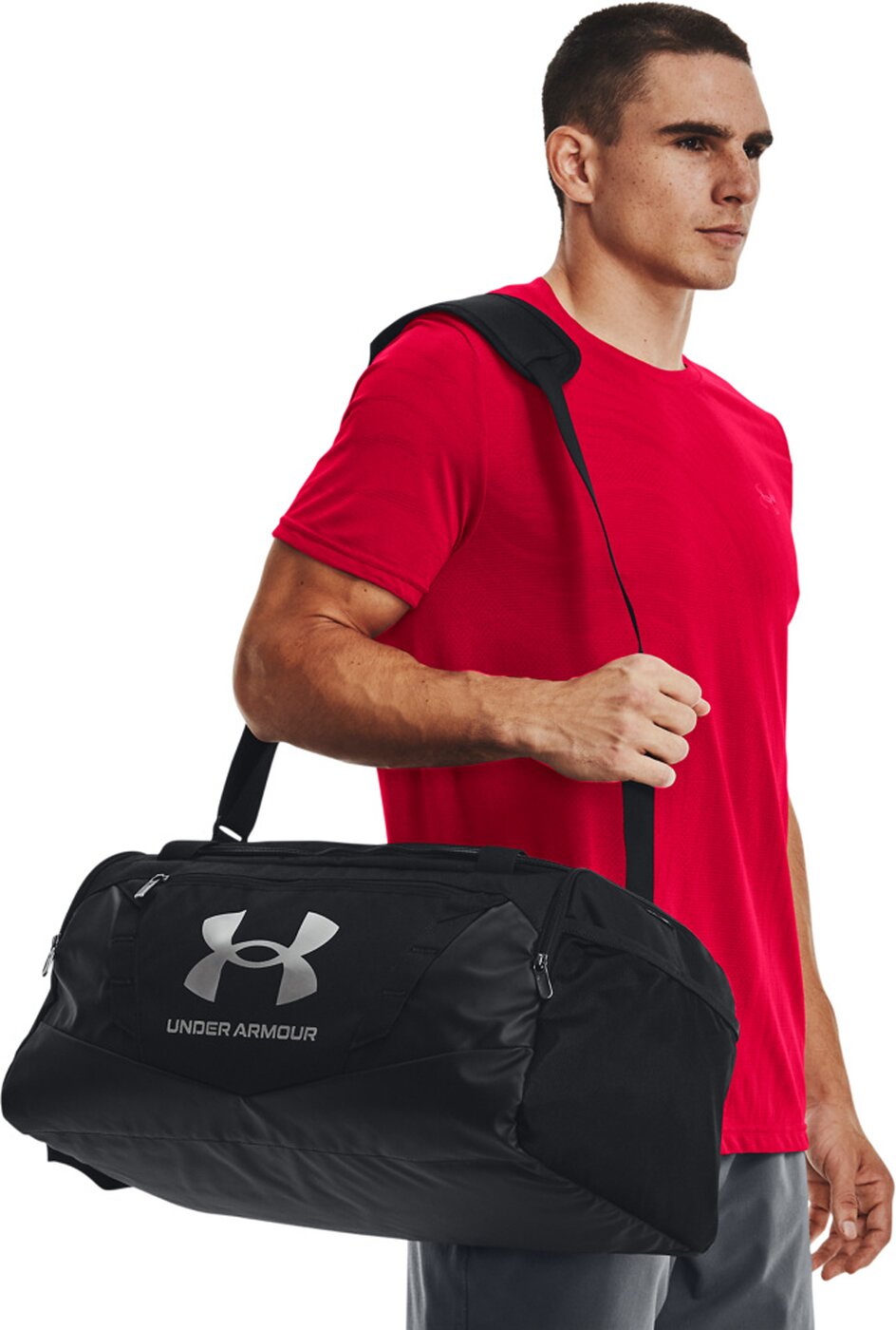 UNDER ARMOUR UA UNDENIABLE 5.0 DUFFLE SM BLACK/WHITE-IRON GREY