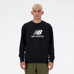 New Balance Sport Essentials French Terry Logo Crew Black