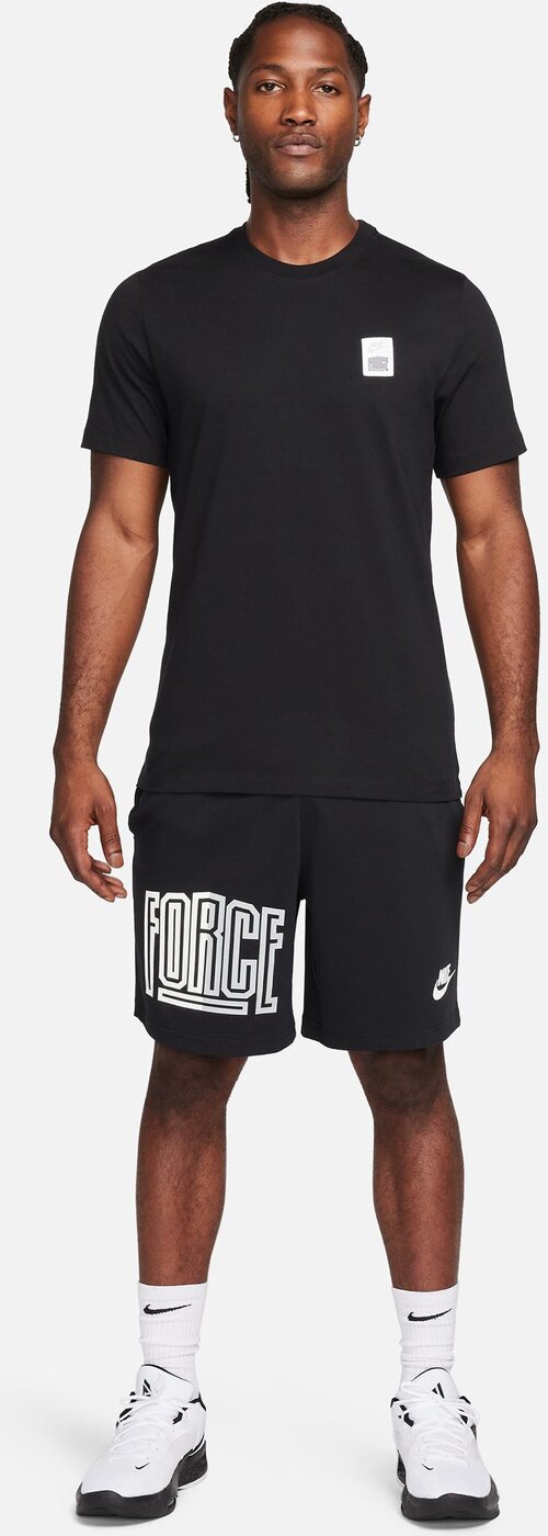 NIKE M NK TEE ST 5 BLACK/WHITE/WHITE – Bild 3