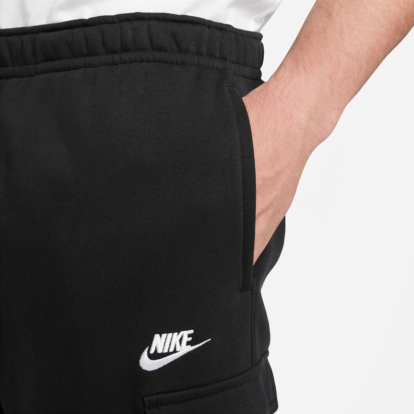 NIKE M NSW CLUB PANT CARGO BB BLACK/WHITE/WHITE – Bild 3