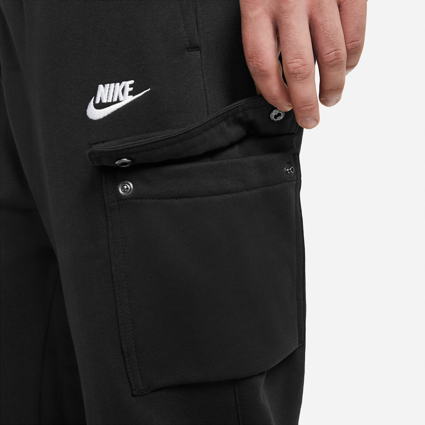 NIKE M NSW CLUB PANT CARGO BB BLACK/WHITE/WHITE – Bild 4