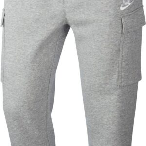 NIKE M NSW CLUB PANT CARGO BB DK GREY HEATHER/MATTE SILVER/W