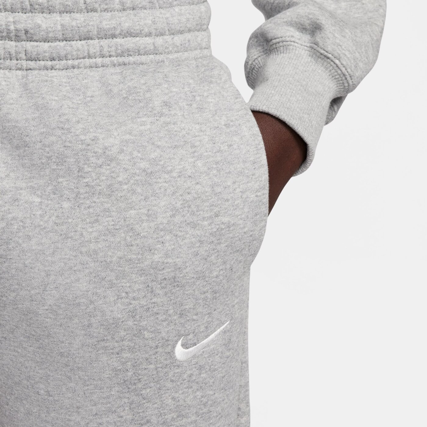 NIKE W NSW PHNX FLC MR PANT STD DK GREY HEATHER/MATTE SILVER/W – Bild 4