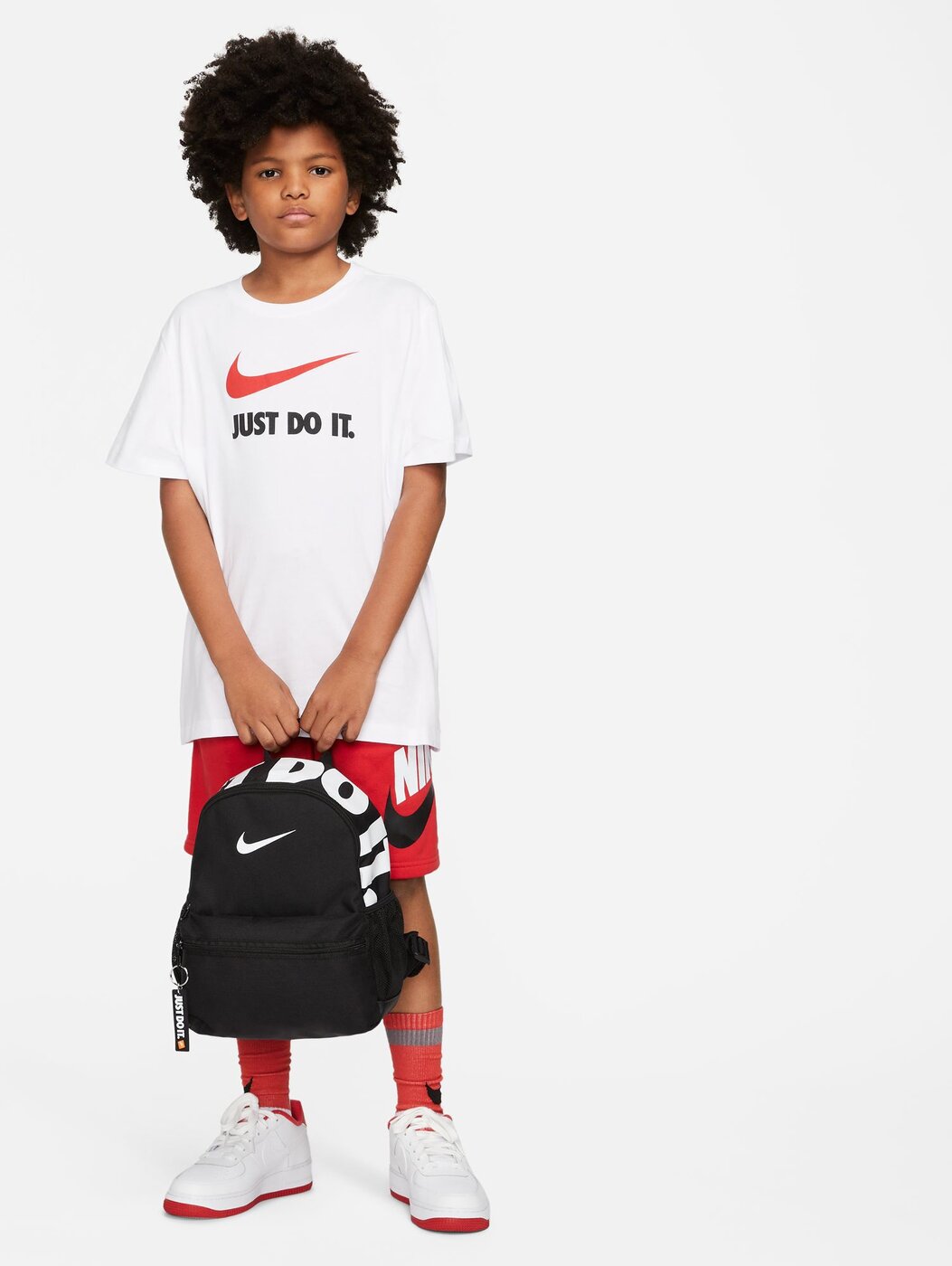 NIKE Y NK BRSLA JDI MINI BKPK BLACK/WHITE/WHITE – Bild 5