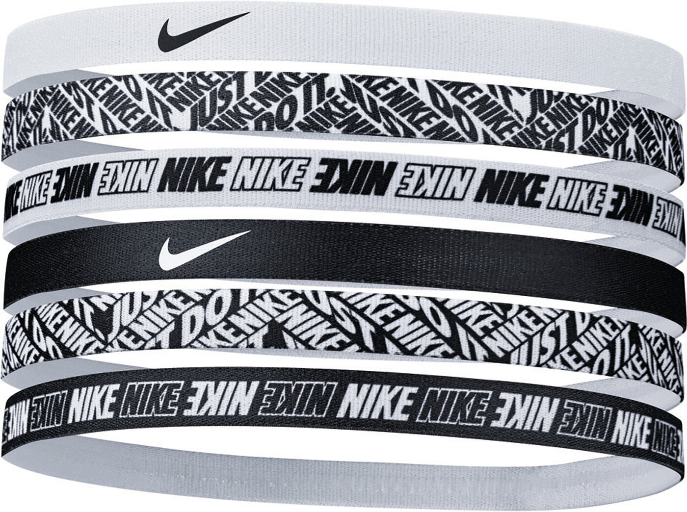 NIKE 9318/42 Nike Headbands 6 PK Pr 176 white/white/white