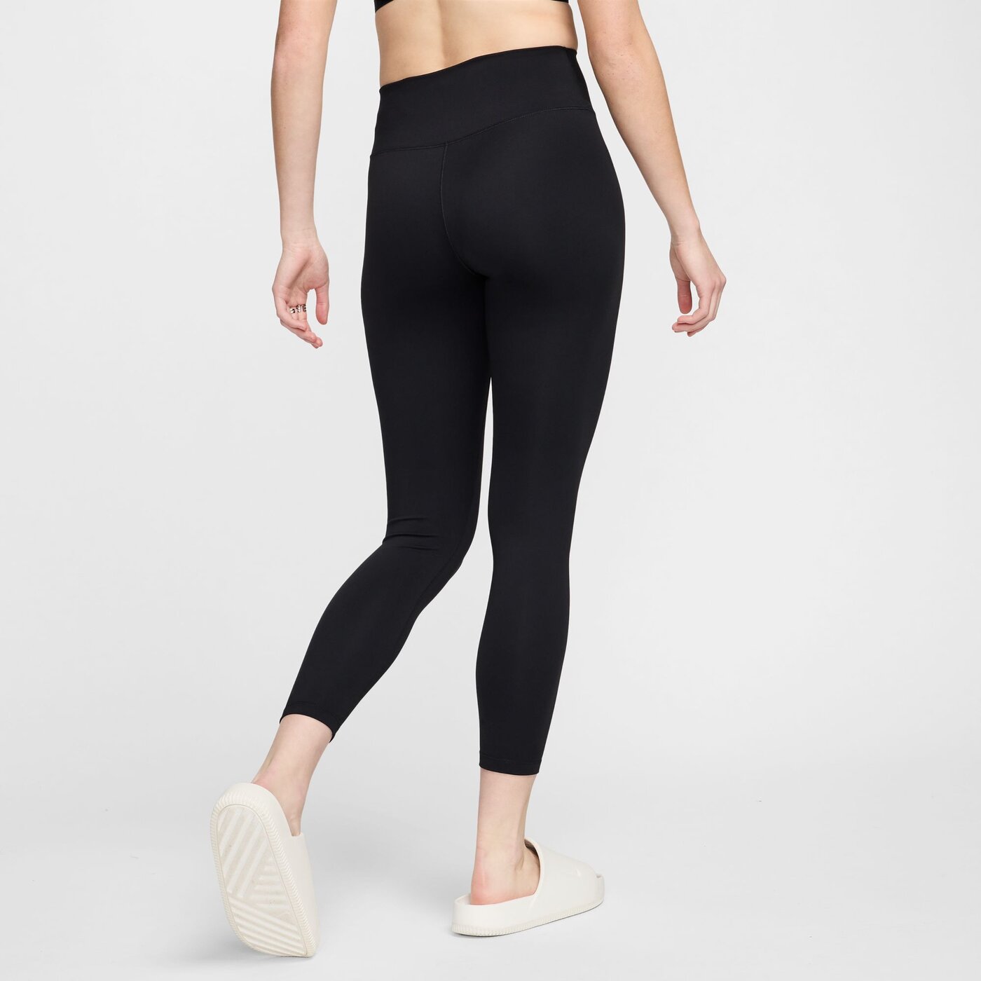 NIKE W NK DF ONE HR 7/8 TIGHT BLACK/WHITE/WHITE – Bild 2