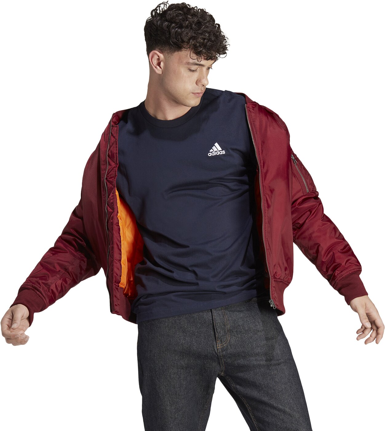 Adidas M SL SJ T Cow Hide/Syrah/Blush – Bild 4