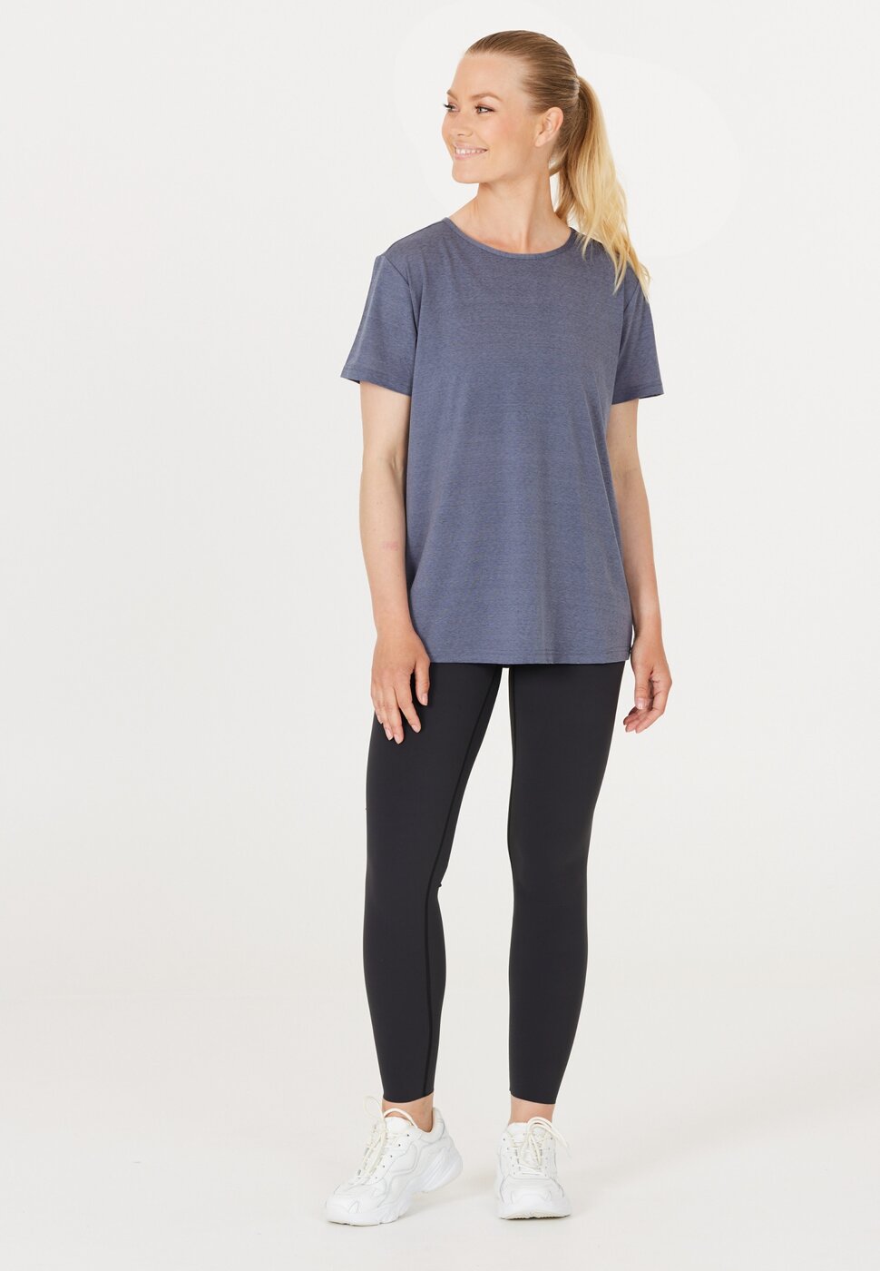 Athlecia Lizzy W Slub S/S Tee Folkstone Gray – Bild 5