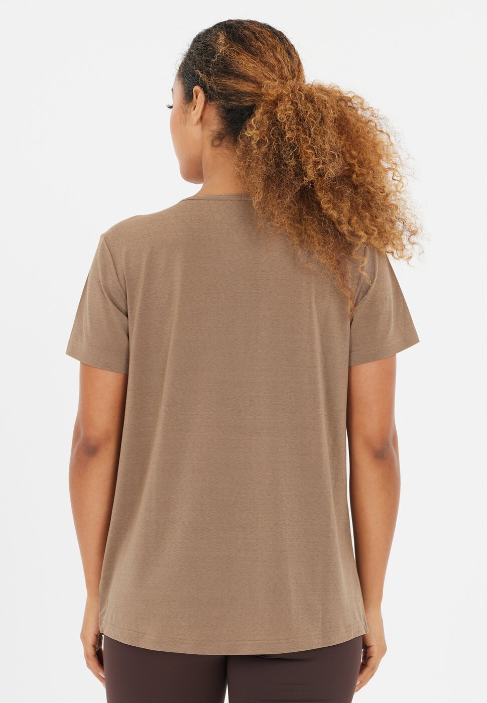 Athlecia Lizzy W Slub S/S Tee Walnut – Bild 4