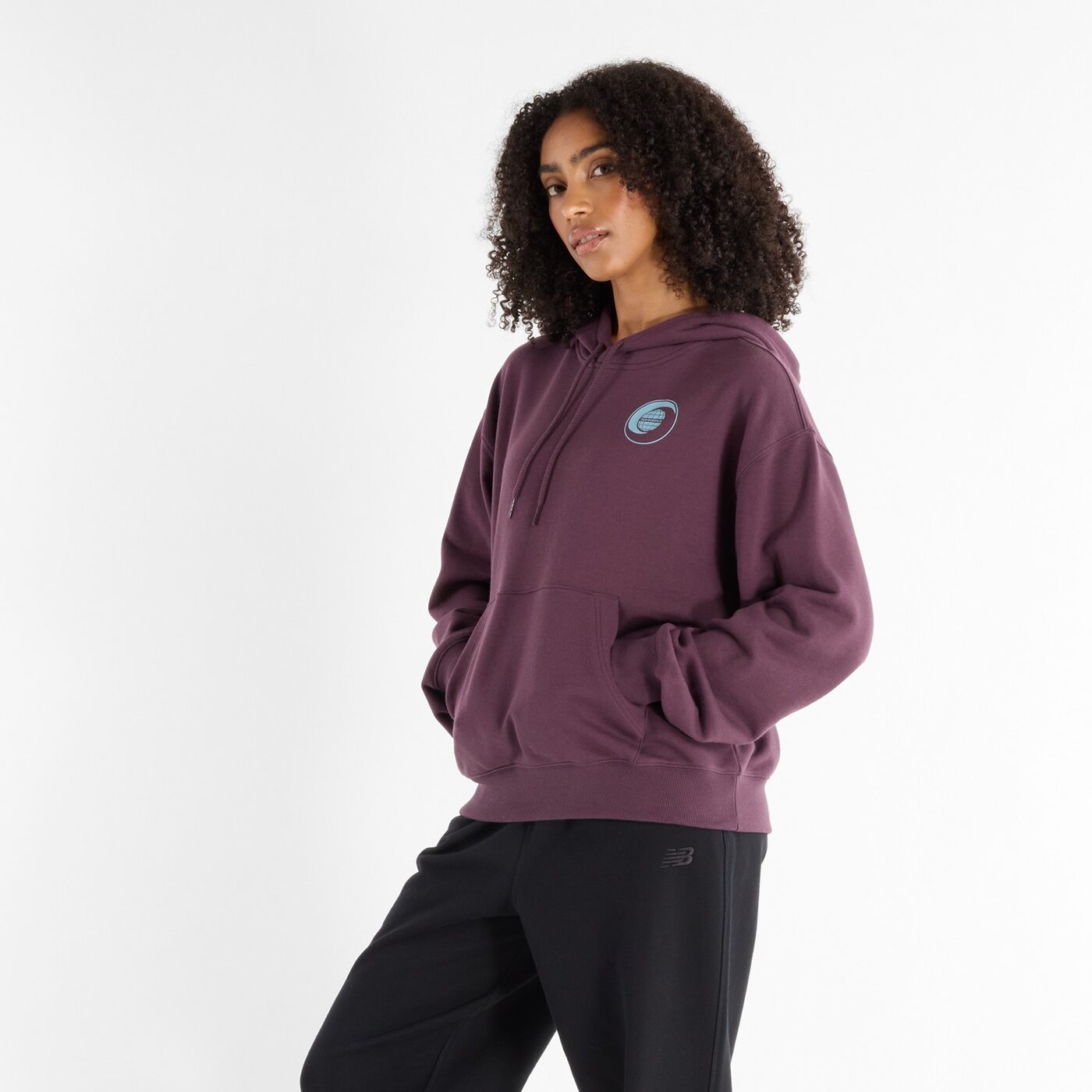 New Balance New Balance French Terry Oversized Globe Hoodie PLN – Bild 3