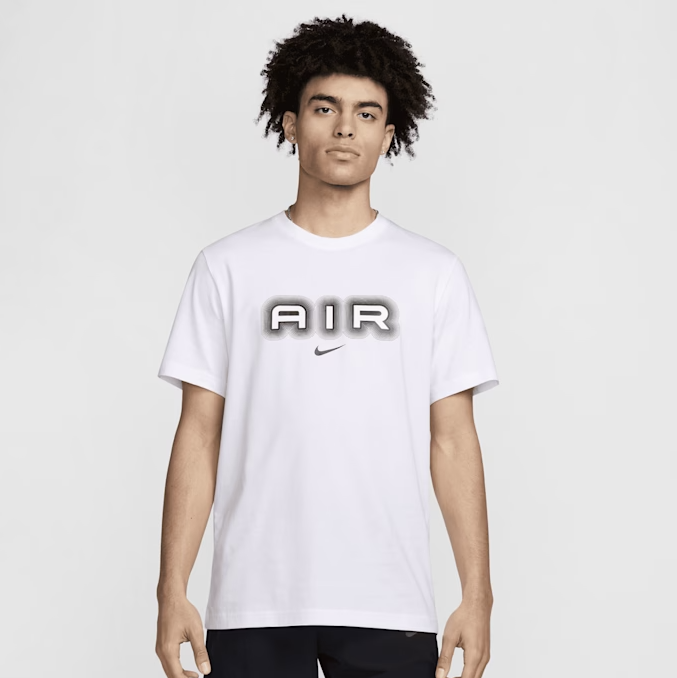 NIKE M NSW SW AIR GRAPHIC TEE BLACK/WHITE/WHITE
