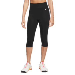 NIKE W NK DF ONE HR CAPRI TIGHT BLACK/WHITE/WHITE
