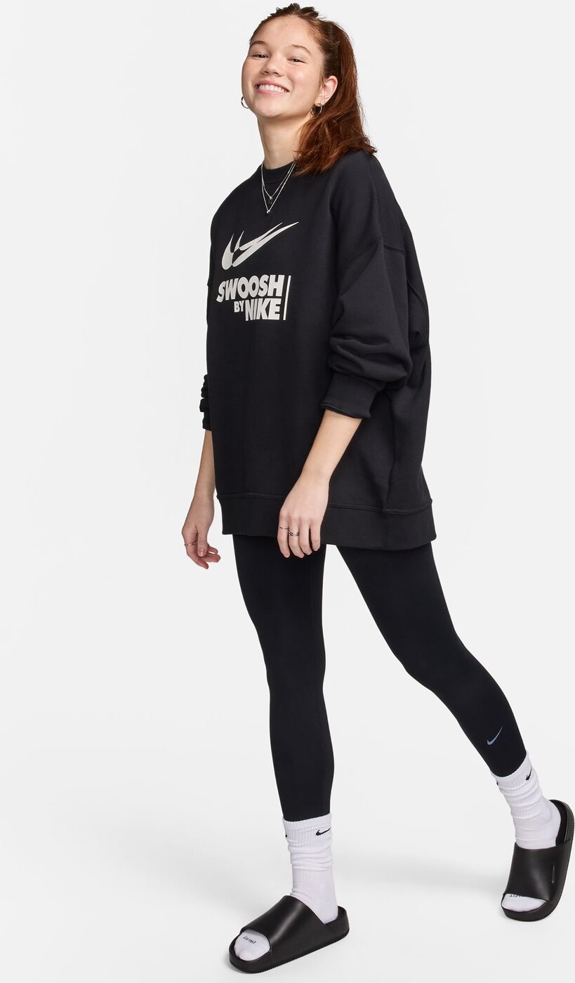 NIKE W NK DF ONE HR TIGHT BLACK/WHITE/WHITE – Bild 3