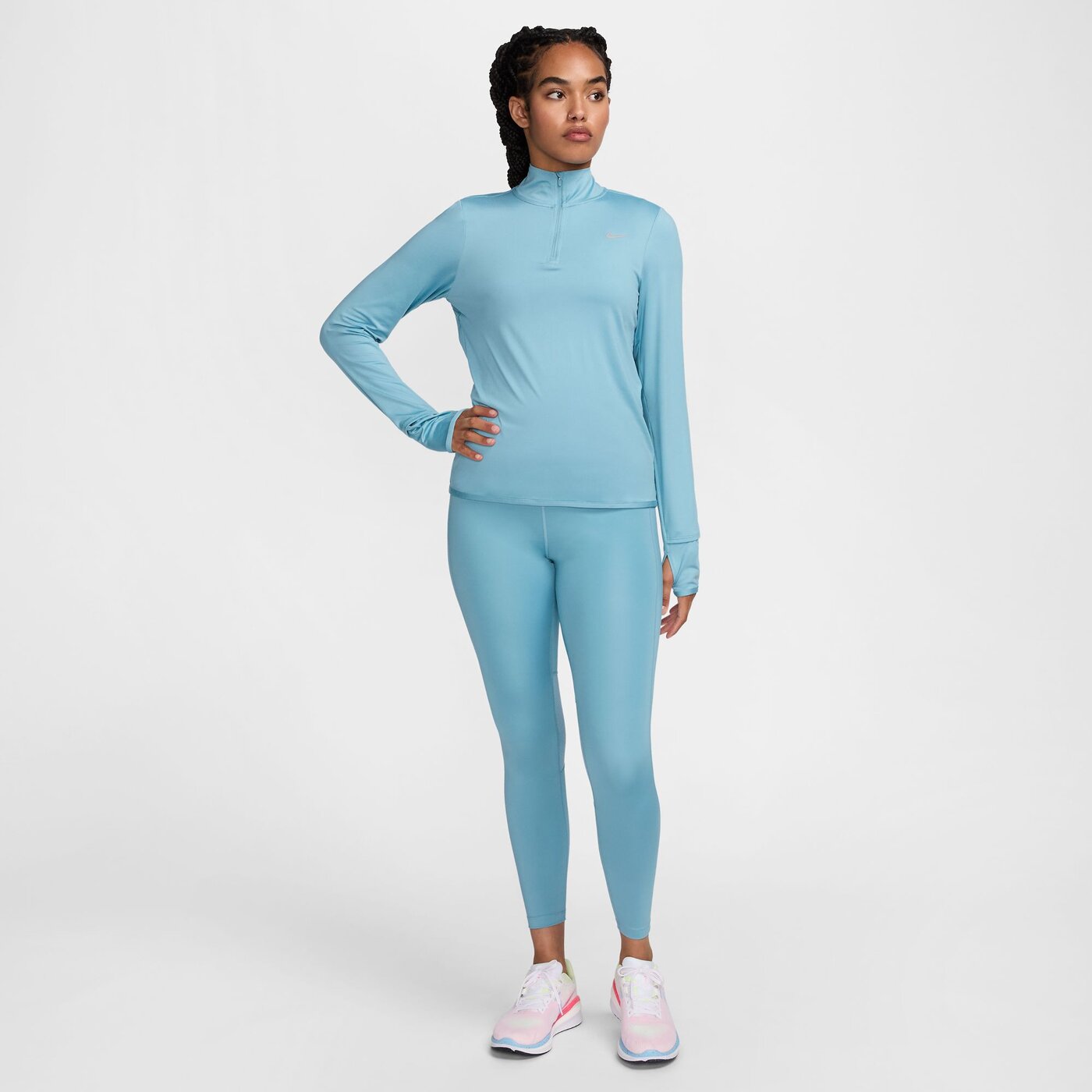 NIKE W NK SWIFT ELMNT DF UV HZ TOP CIRCUIT TEAL – Bild 4