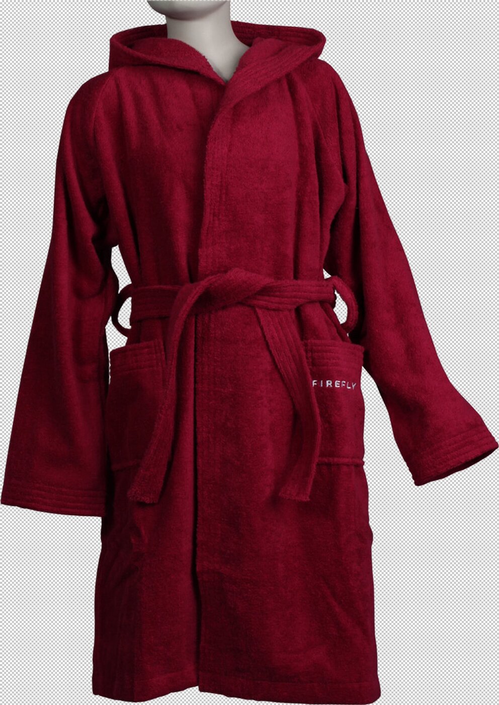 FIREFLY Ki.-Bademantel Felix WHITE/METALLIC SILVER