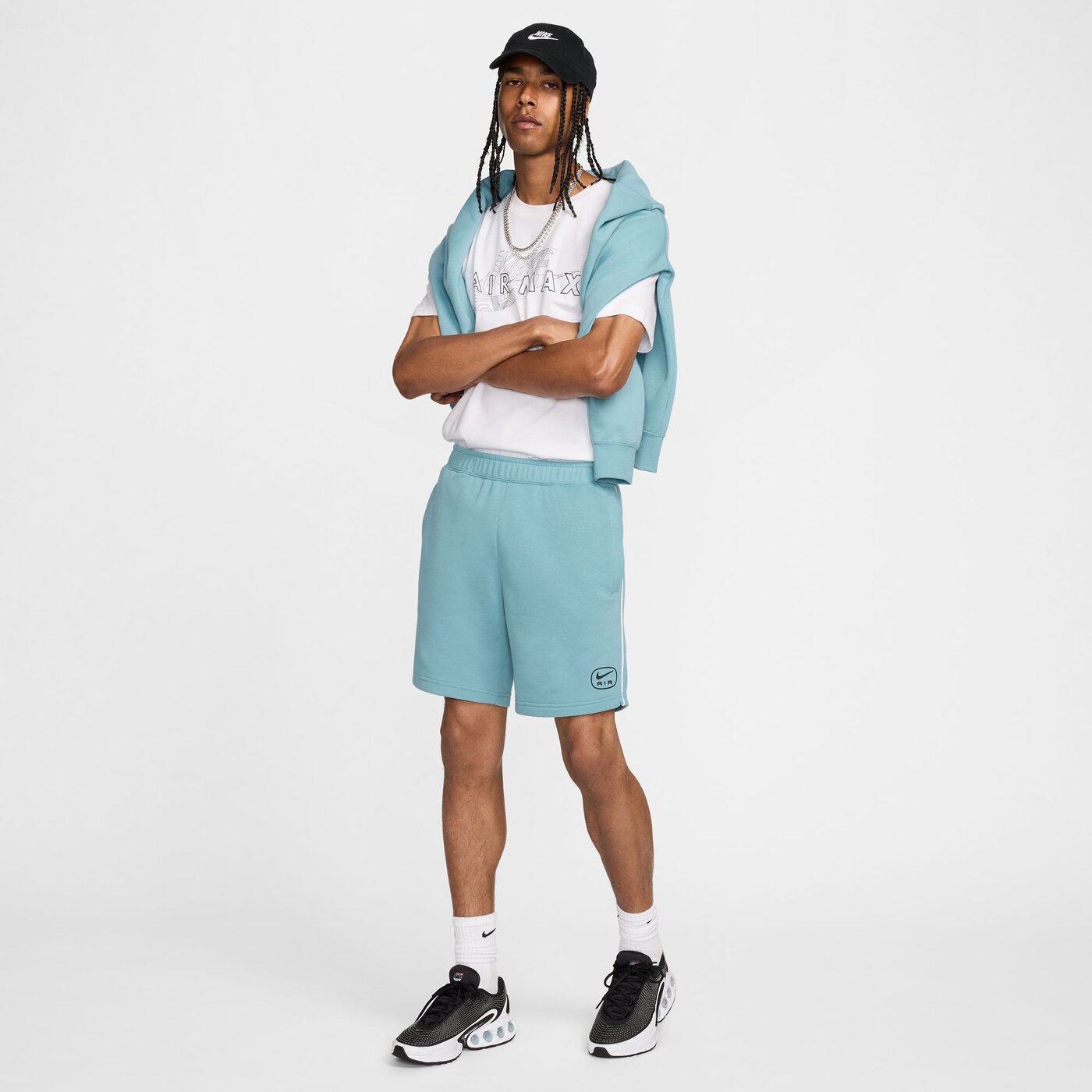 NIKE M NSW SW AIR SHORT FT CIRCUIT TEAL – Bild 4