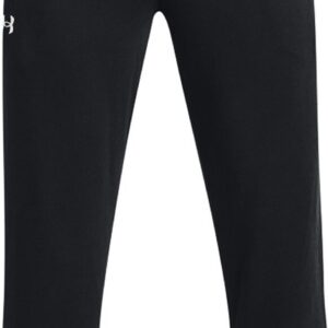 UNDER ARMOUR UA RIVAL FLEECE JOGGERS BLACK/WHITE-IRON GREY