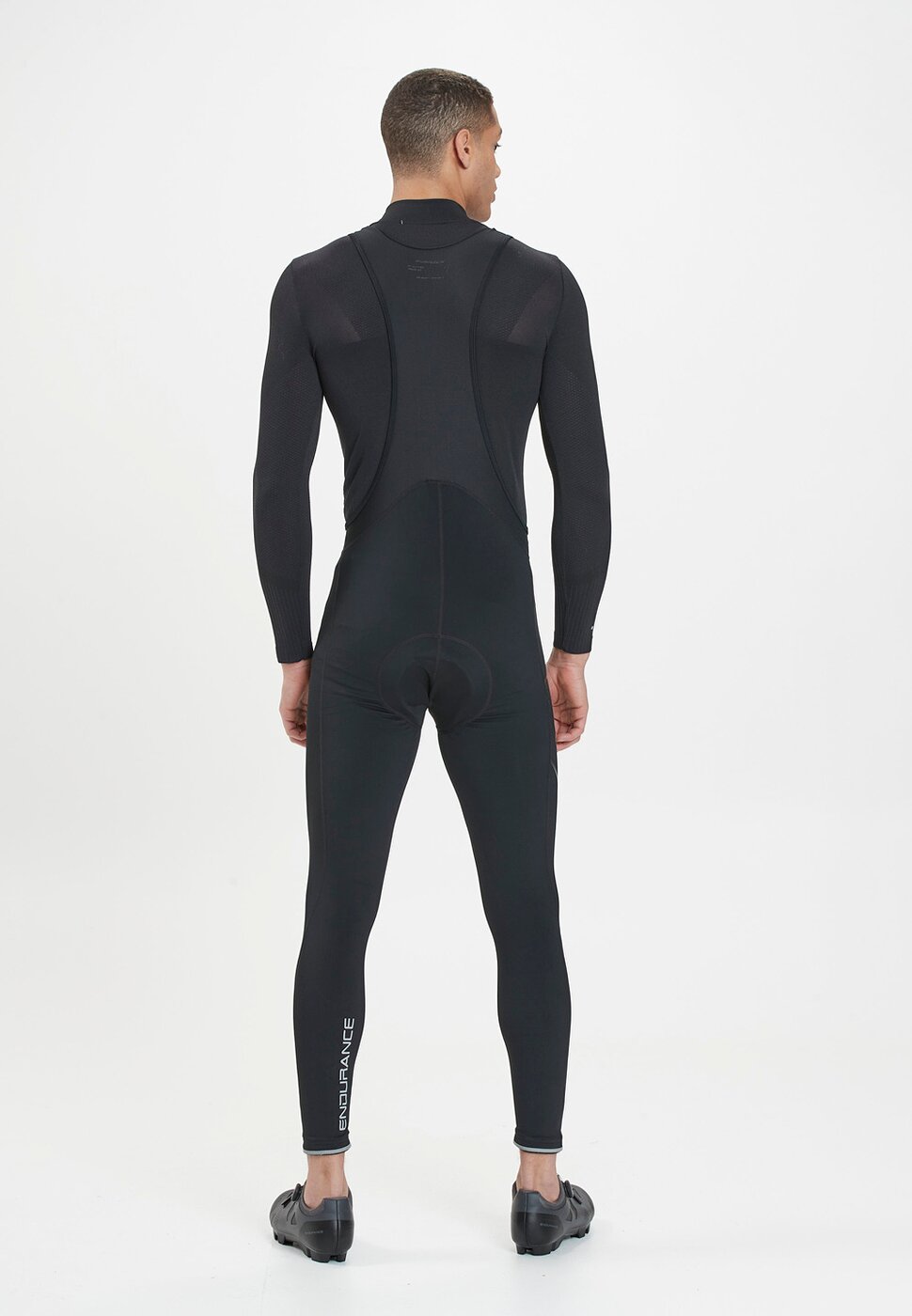 Endurance Gorsk M Long Winter Cycling Tights W/Bib XQL Black – Bild 4