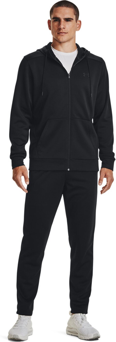 UNDER ARMOUR UA ARMOUR FLEECE FZ HOODIE BLACK – Bild 5