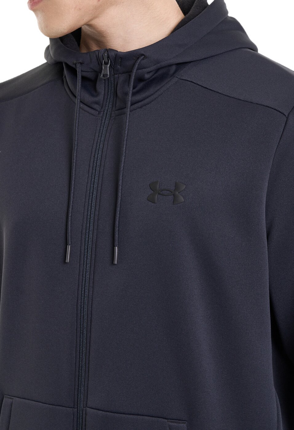 UNDER ARMOUR UA ARMOUR FLEECE FZ HOODIE BLACK – Bild 8