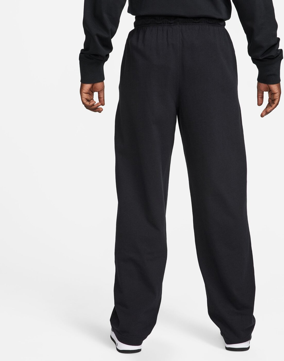 NIKE M NK CLUB KNIT OH PANT BLACK/WHITE/WHITE – Bild 2