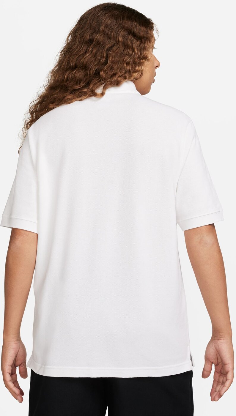 NIKE M NK CLUB SS POLO PIQUE WHITE/METALLIC SILVER – Bild 2