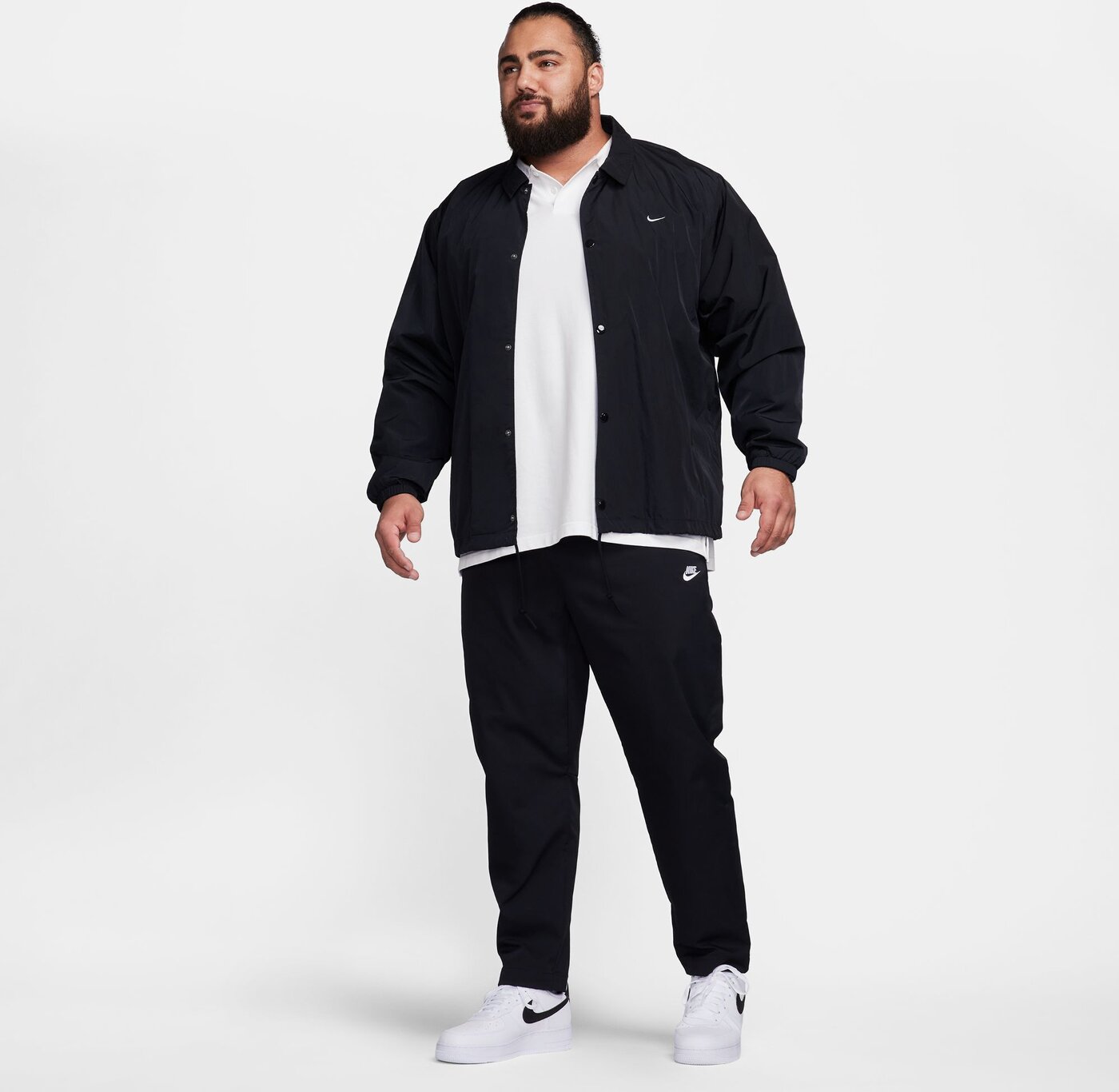 NIKE M NK CLUB SS POLO PIQUE WHITE/METALLIC SILVER – Bild 5