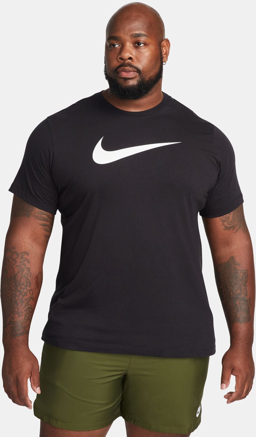 NIKE M NSW TEE ICON SWOOSH BLACK/WHITE/WHITE – Bild 4