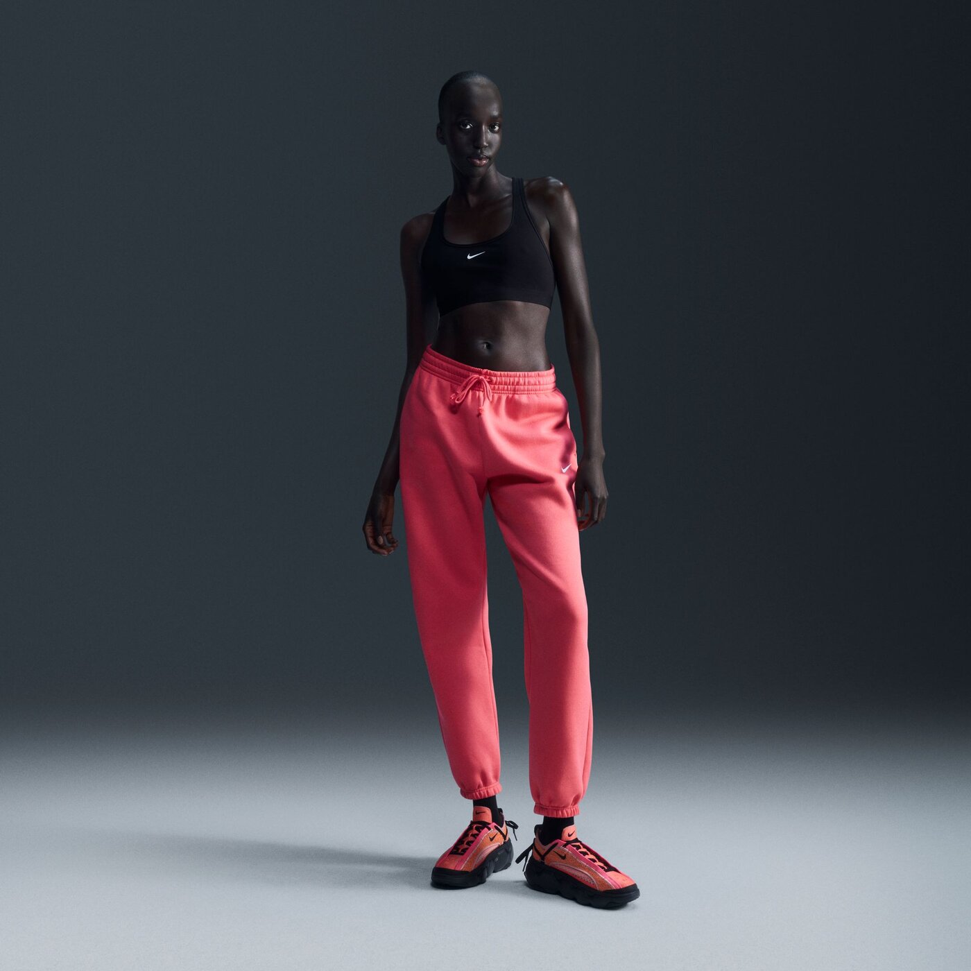 NIKE W NK SWSH LGT SPT BRA BLACK/WHITE/WHITE