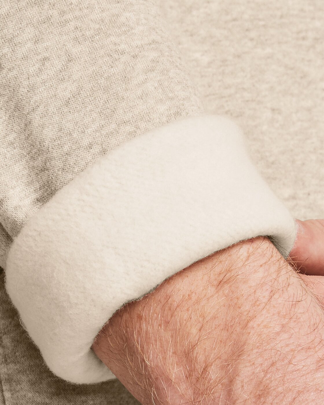 UNDER ARMOUR UA ESSENTIAL FLEECE HOODIE TIMBERWOLF TAUPE – Bild 5