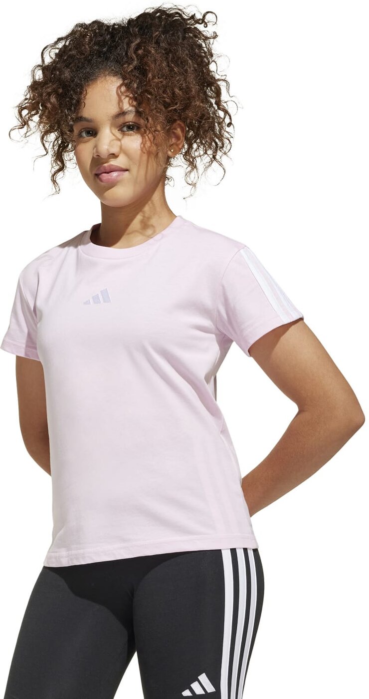 Adidas JG 3S TEE 160 Cow Hide/Syrah/Blush – Bild 2