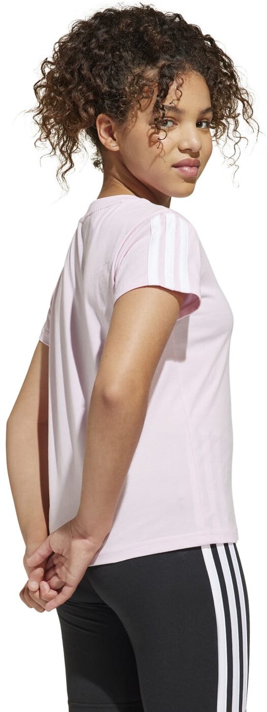 Adidas JG 3S TEE 160 Cow Hide/Syrah/Blush – Bild 3