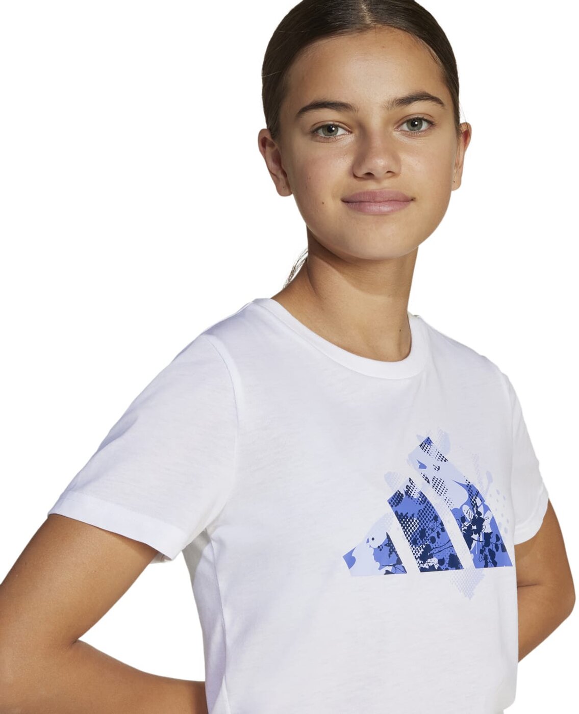 Adidas JG TRAIN TEE Cow Hide/Syrah/Blush – Bild 5