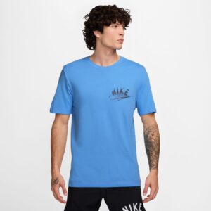 NIKE M NK DF TEE BRAND READ DIFFUSED BLUE/SUMMIT WHITE
