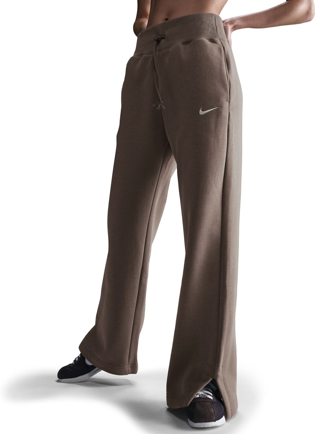 NIKE W NSW PHNX FLC HR PANT WIDE EL DORADO/REFLECTIVE SILV