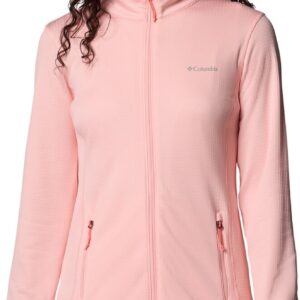 Columbia W Park View Grid Fleece Full Zip Pink Sand