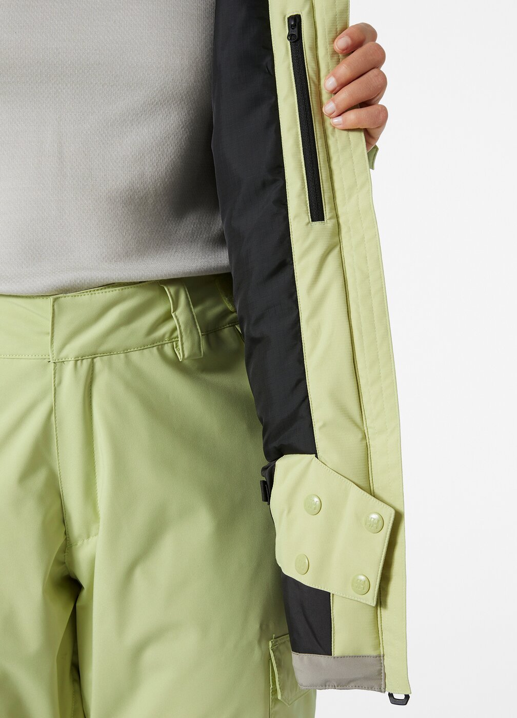 HELLY HANSEN W POWCHASER 2.0 JACKET ICED MATCHA – Bild 7