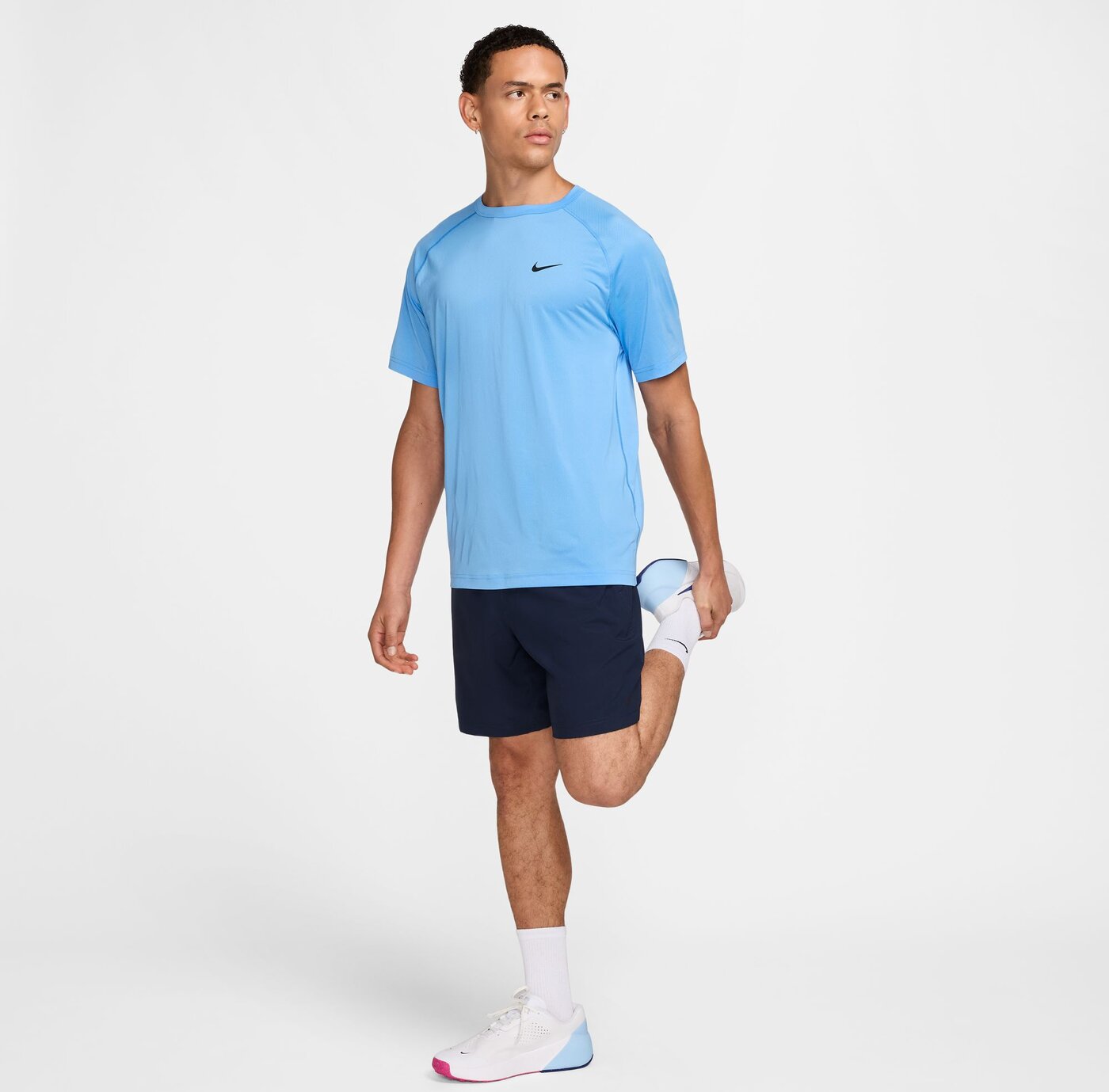 NIKE M NK DF READY SS DIFFUSED BLUE/SUMMIT WHITE – Bild 3