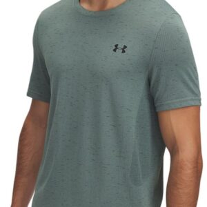 UNDER ARMOUR VANISH SEAMLESS SS CYBER/BLACKENED BLUE-BRIGHT MA