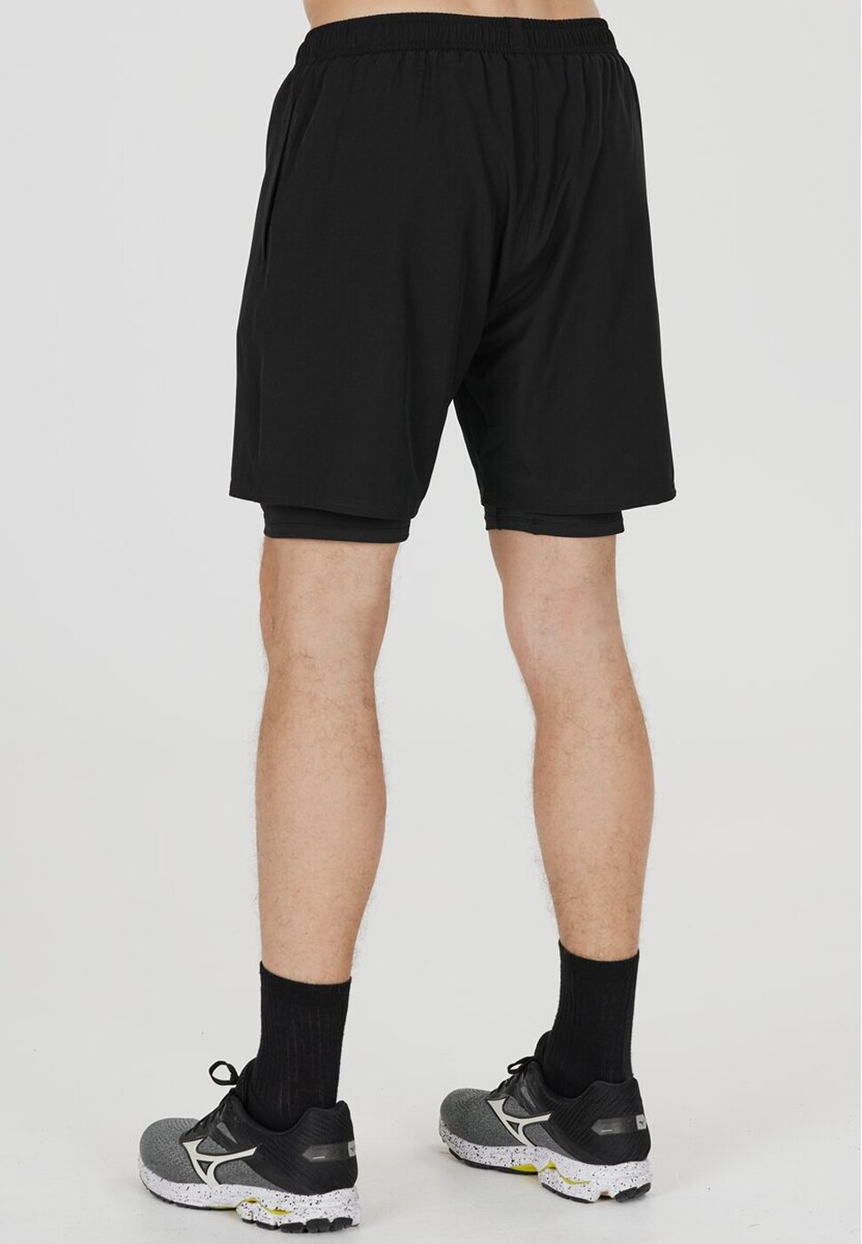 Endurance Kros M 2-in-1 Shorts Black – Bild 4